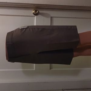 Charter Club Allison Fit Brown Bermuda Stretch Dress Shorts - Women Size 14